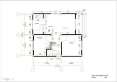 Small House Plans 20×23 Feet 4 Bedrooms 6×7 Meter Pdf Full Plan (A4 Hard Copy)