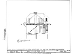 Southern Railroad Station, Montpelier, VA, architectural drawings, large set