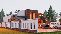 Modern 3 Bedroom House Plan