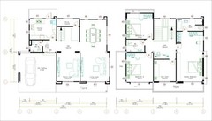 House Plan 13×9.5 Meter 3 Bedrooms 43×31 Feet Full PDF Plans (A4 Hard Copy)