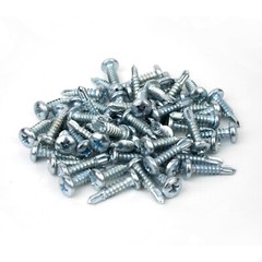 1000PK, #10 x 1″ Steel Self-Drilling Screws, Pan Head Type, Phillips Drive Type