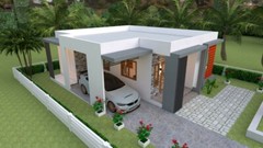 Small House Plan 10×11 Meter 33×36 Feet 3 Beds 2 Baths Terrace (A4 Hard Copy)