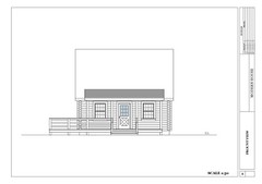 Custom Tiny Cabin House Plan with Quality 3D images and PDF Blueprint Drawings