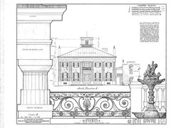d’Evereux, a Southern Style Plantation House, printed architectural house plans