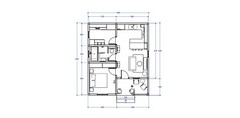 Small House 1 bedroom 7 x 8 M Home Building Plan