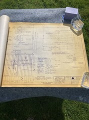 Vintage 1977 Vermont Log Buildings Windham Full Set Blueprints *RARE*