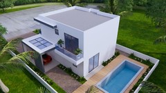 25×30 Feet House Design Plans 7.5×9 Meter 4 Bed 4 Bath PDF Plans (+A4 Hard Copy)