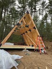 A Frame Plans for a Cabin, Tiny Home, Airbnb, Guest House, He Shed, She Shed