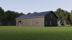 Barndominium, 3 Bedroom 2 Bath with Loft, Office, 1800 sq ft | PDF DOWNLOAD