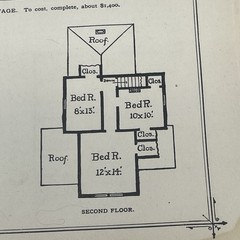 Cottage House Plan 1900 Antique Floor Plans Architectural Designs