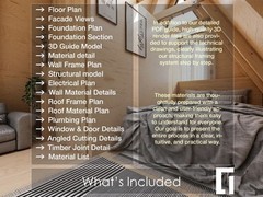 14’x18′ A Frame Cabin Plans 210 SqFt Pdf -210 Sq Ft House Plans Blueprints