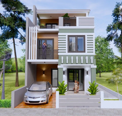20×30 Feet House Plan 6×9 Meter 5 Bed 4 Bath Terrace Roof (PDF &A4 Hard Copy)