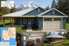 1,957 Sqft Modern Ranch Style House 3bed/2.5 bath and 2 car garage