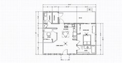 Tiny Home Construction Plans Model 747 with Energy Saving Checklist