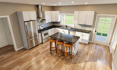 1,250 Sqft (Living) Modern Farm House with – 3 Bd, 2 Ba,