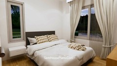 Small House Design 7×7 Meter 24×24 Feet 2 Beds Shed Roof (A4 Hard Copy)