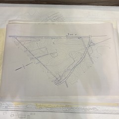 Vintage Architectural Site Plan Princeton NJ Landscape Drawings Blueprint Lot