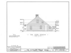 Colonial Cottage, printed architectural plans, detailed timber frame drawings