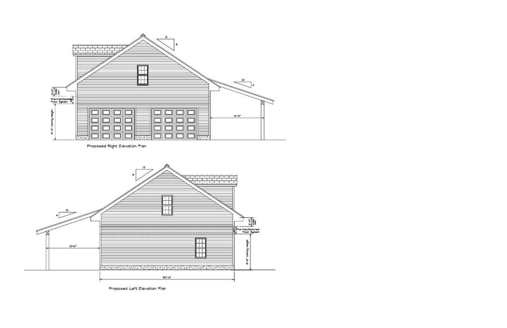 30’X50′- 50’X30′ DUPLEX GARAGE PLANS GABLE ROOF DUPLEX 50X30 20-3050-GBL-8-DPLX