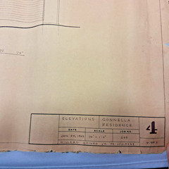Mid Century Original 1969 Architectural Blueprints Drawings