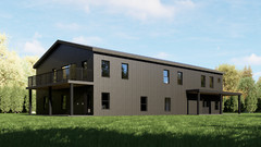 Barndominium House Plan 5 Bedrooms 4 bath 80’x50′ floor plan, 4000 sq ft. | PDF