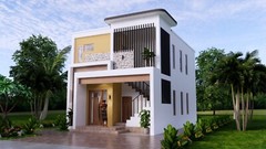 20×30 Duplex House Plan 6×9 Meter 2 Beds 1 Bath Each Floor PDF & A4 Hard Copy