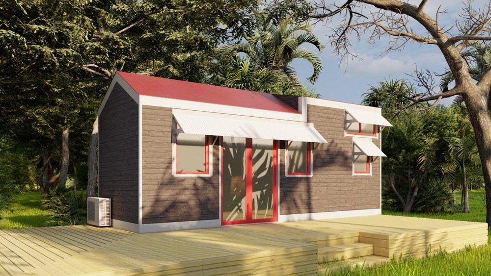 Mobile Home Building Plans – 24.5’x8′ with Loft Mezzanine, 196 sqft