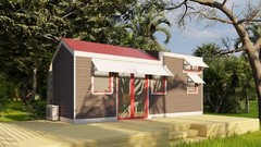 Mobile Home Building Plans – 24.5’x8′ with Loft Mezzanine, 196 sqft