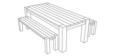 DIY Outdoor Wooden Picnic Bench Building Plans | Step by Step Instructions
