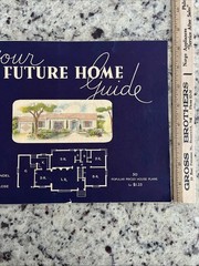 Vintage 1945 Future Homes Co Home Plan Catalog MCM Ranchers 50 Colorful Drawings