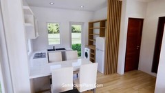Small House Design 7×7 Meter 24×24 Feet 2 Beds Shed Roof (A4 Hard Copy)