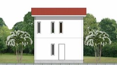 21×25 Feet Small House Plan 6.5×7.5 Meter 2 Beds 2 Bath Shed Roof (A4 Hard Copy)