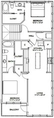 44×48 Apartment with 2-Car 1-RV Garage – PDF FloorPlan – 1,528 sqft – Model 5J
