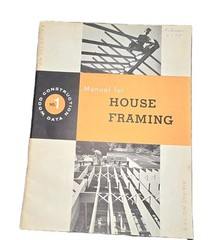 2 Vintage Home Building Plans Retro 1959-61 Home Framing/Plank/Beam Books