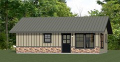 30×24 House — 1 Bedroom 1 Bath — 720 sq ft — PDF Floor Plan — Model 2C