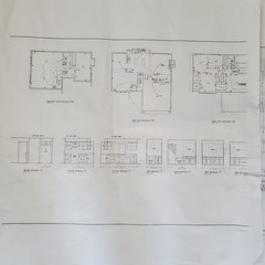 Colorado Blueprints Classic Homes Set of 5 Blue Print Papers Fine Line Design