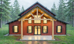 2,020 Sqft (Living) Modern Farm House with – 3 Bd, 2 Ba,