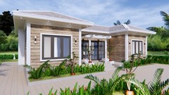 Custom House Plan 43×25 Feet 13×7.5 Meter 3 Beds 2 Baths Hip Roof (A4 Hard Copy)