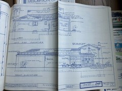 Vintage 70s Midcentury Modern Architectural House Plans Blueprints Home Layout