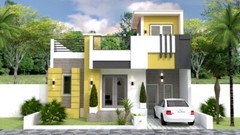 30×40 House Plan 9×12 Meter 2 Bed 2 Bath Terrace Roof PDF & A4 Hard Copy