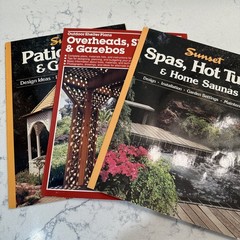 Lot of 3 Vintage DIY Gazebo Patio Hot Tub Plan Design Build Books 1990s Sunset