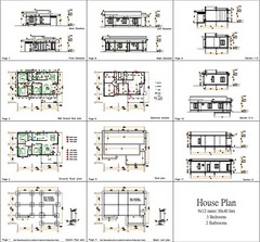 House Design Plan 9×12 Meter 30×40 Feet 3 Bedrooms Terrace Roof (A4 Hard Copy)