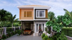 20×30 Feet Small House Plan 6×9 Meter 3 Beds 3 Baths Hip Roof PDF (A4 Hard Copy)