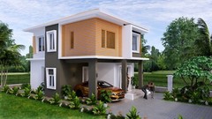 20×30 Feet Small House Plan 6×9 Meter 3 Beds 3 Baths Hip Roof PDF (A4 Hard Copy)