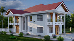 Elegant 4-Bedroom Two-Story House Plan