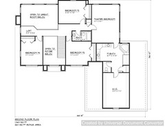 Full Set of two story 4 bedroom house plans 3,131 sq ft