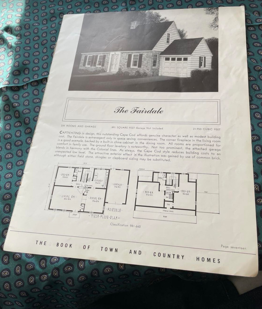 Floor Plans Book Town Country Homes 1950s Fairdale 981-660 Crestline 567-815