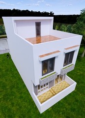 20×40 Feet House Plans 6×12 Meter 5 Bed 7 Bath Terrace R PDF Plan (A4 Hard Copy)