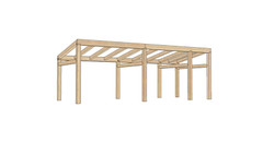 12′ x 30′ Mini Lake Cabin II Timber Frame Plan Set