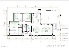 House Design 3d 10×18 Meter 33×59 Feet 3 Bedrooms Terrace Roof (A4 Hard Copy)